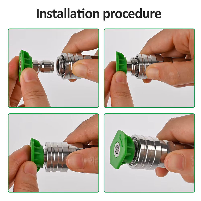 BEAR FORCE 1/4-Zoll Edelstahl Adapter für Hochdruckreiniger als Anschlussset und Reinigungswerkzeug - Bild 3