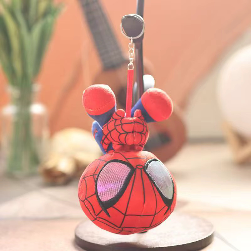 Bandai Spider Man Plüsch-Schlüsselanhänger, Gwen Stacy, Peter Parker, Miles - Bild 2
