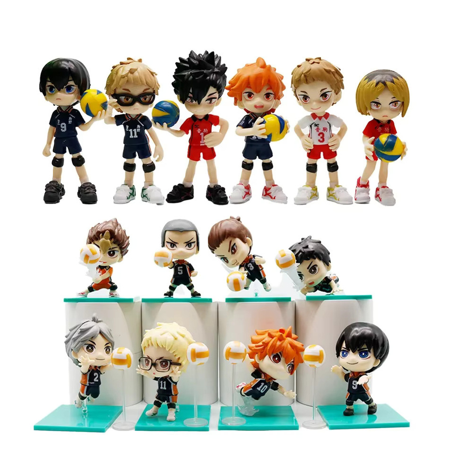 Bandai Haikyuu!! Hinata Shōyō & Kageyama Tobio Chibi Anime-Figuren, 6-8-teilige Sammlung - Bild 4