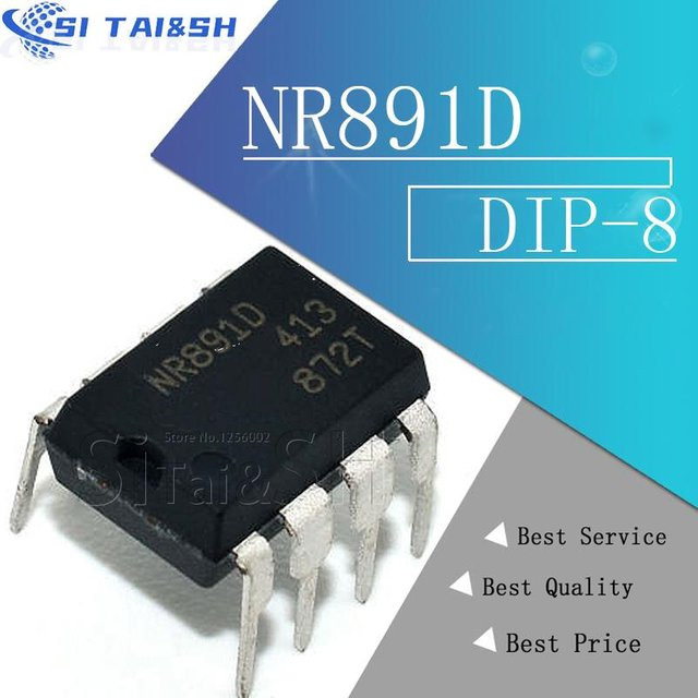 Si Tai&SH NR891D NR891 DIP-8 in Schwarz, 5er-Set - Bild 1