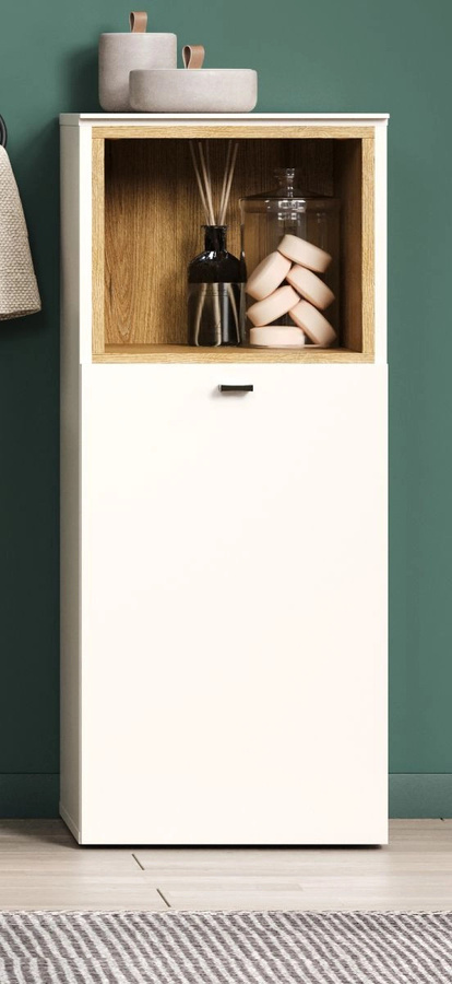 Badezimmer Kommode Jardins von TOP.FURN in Kaschmir Sand und Eiche, B/T/H: 40 x 40 x 95 cm - Bild 2