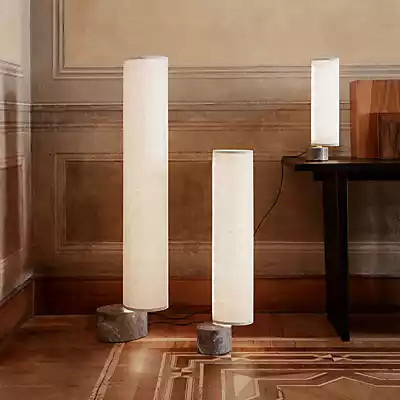 Gubi Unbound LED Bodenleuchte in Weiß/Grau - Bild 1