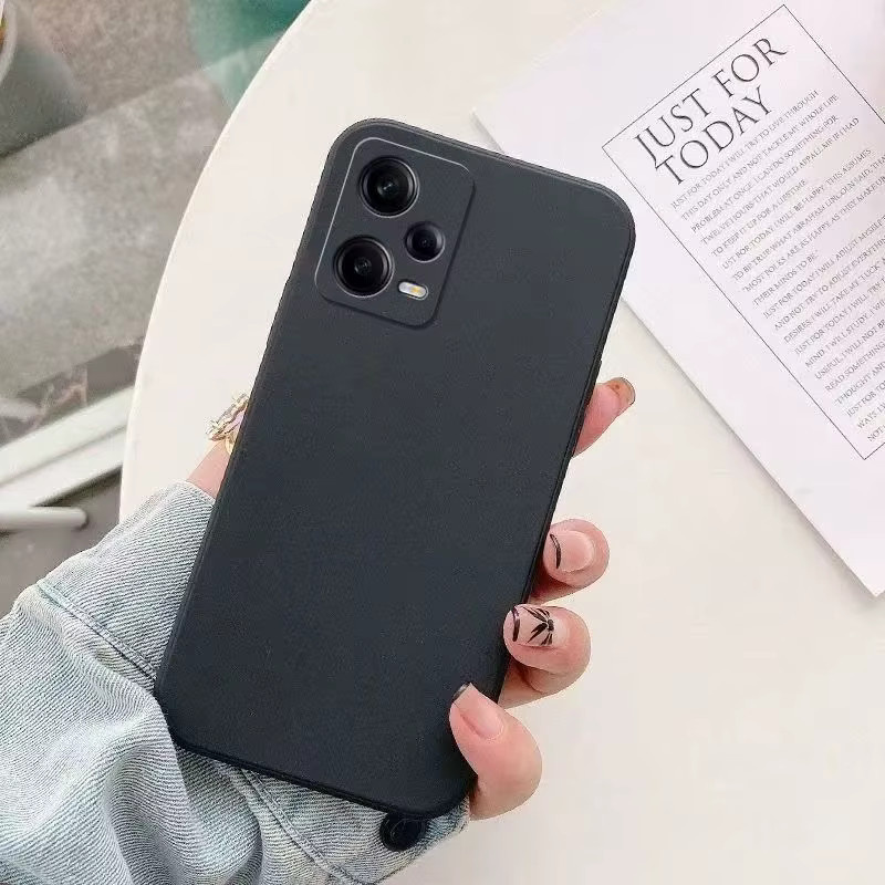 Stoßfeste quadratische Silikon-Handyhülle für Xiaomi Redmi Note 12 13 14 Pro Plus 5G und Redmi 12 12C 13 13C 14C in Blau - Bild 3