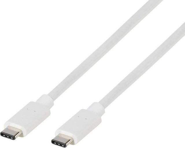 Vivanco USB Type-C Daten- und Ladekabel in Weiß, Länge: 1 m - Bild 1