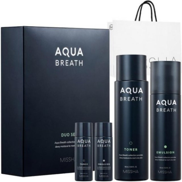 Missha For Men Aqua Breath Set, Toner, Emulsion, Herren - Bild 1