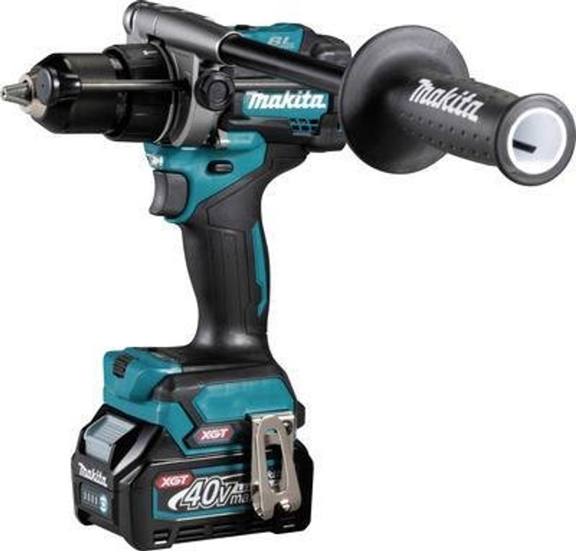 Makita XGT Akku-Schlagbohrschrauber HP001GD201 in Blau/Schwarz mit 40V und 2,5 Ah Akkus im Koffer - Bild 2