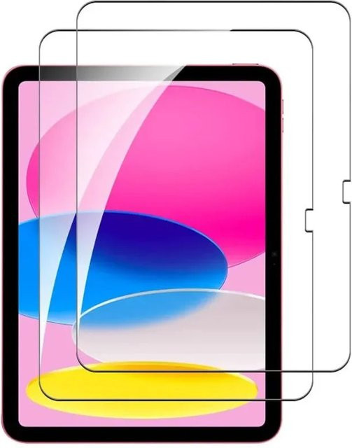 2 Stück Glas-Displayschutzfolie für Apple iPad 10. und 10.9 Zoll, transparent - Bild 1