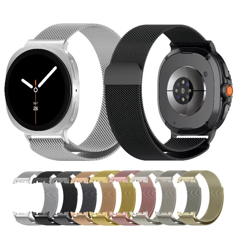 JBAILI Uhrenarmband Edelstahl, Milanese Loop, Magnetisch, Unisex - Bild 3