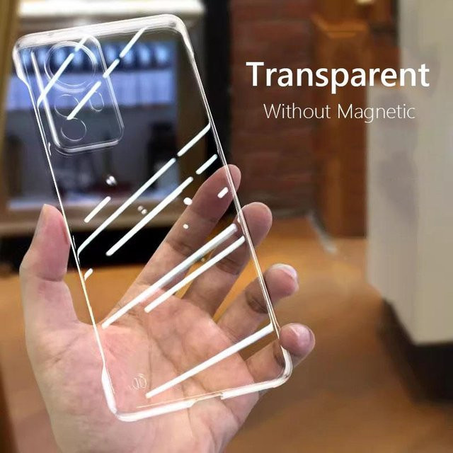Rahmenlose magnetische Schutzhülle für Xiaomi 12, 12 Pro, 12X, 12S Pro und 12S 5G mit kabellosem Laden und harter Rückseite - Bild 1