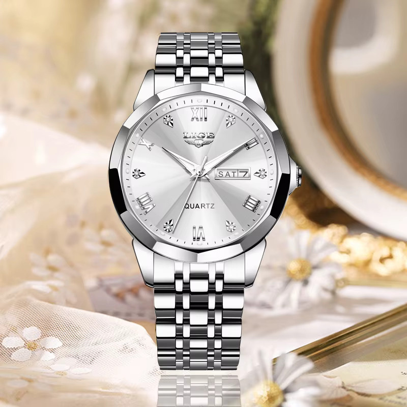 LIGE Armbanduhr Edelstahl, Quarz, Analoguhr, Damen - Bild 2
