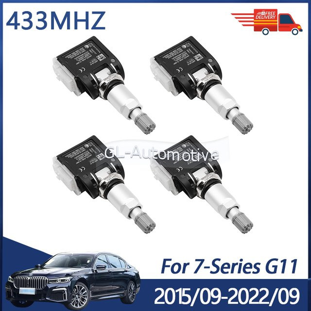GANGLE TPMS Reifendruck Kontrollsensor für BMW 7-Serie G11 2015-2022, 433 MHz, Schwarz - Bild 1