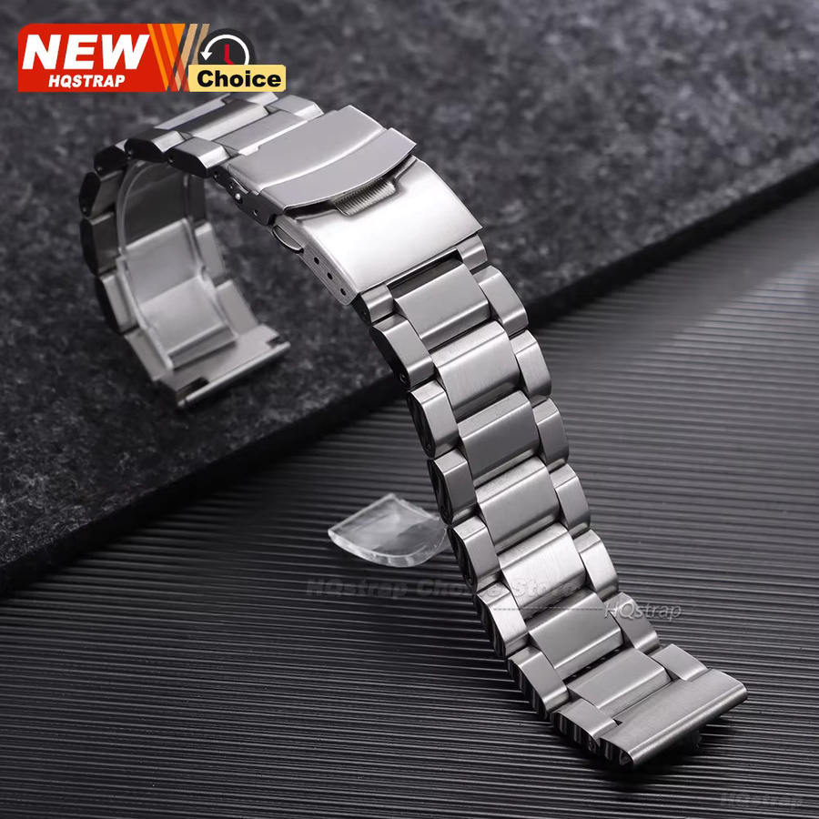 HQstrap Uhrenarmband Edelstahl, Silber, Herren - Bild 3