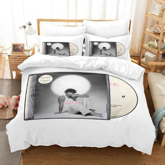 Benson Boone Konzert Bettwäsche Set aus Mikrofaser mit Motiv, Farbe: Weiß, B/H: 140 x 210 cm - Bild 1