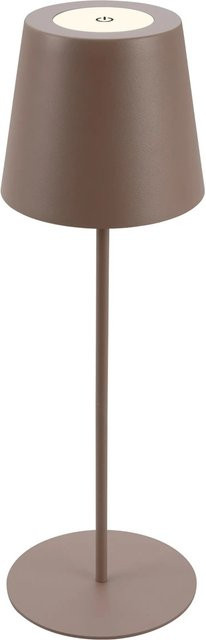 Brilo Akku Tischleuchte Kiki Touch Dimmbar Umbrasand in Braun, B/T/H: 12 x 12 x 36 cm - Bild 1