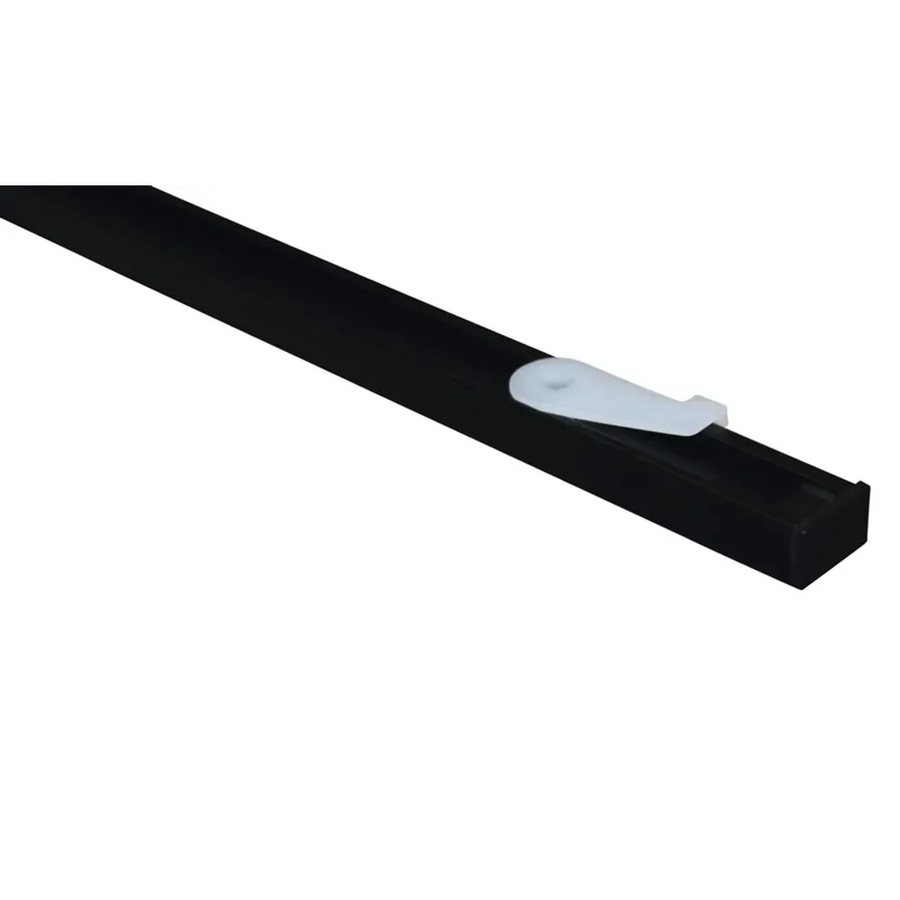 Gardinia Vorhangschienen-Set Lucy 1-läufig Schwarz-Matt aus Aluminium für die Deckenmontage, Länge: 230 cm - Bild 2