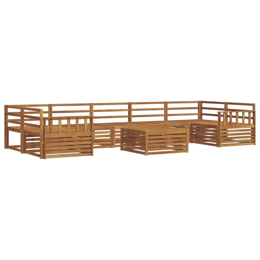 vidaXL Outdoor-Sofagarnitur 8-teilig aus Akazienholz in Natur Braun - Bild 2