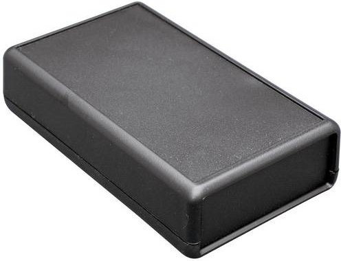 Hammond Electronics 1593DBK Hand-Gehäuse aus Kunststoff in Schwarz, B/T/H: 11,4 x 3,6 x 2,5 cm - Bild 1
