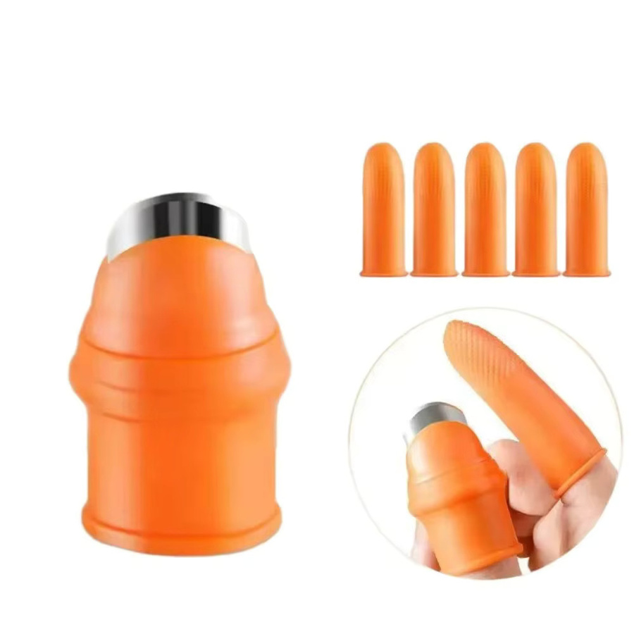 kkjoy Daumen-Schneidegerät in Orange für die Gartenarbeit als Erntepflücker und Gemüsepflücker - Bild 3