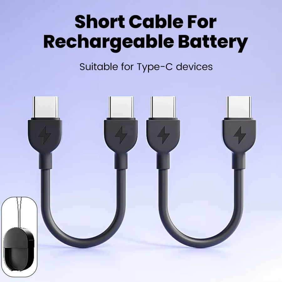 PD 60W USB C Schlüsselanhänger Schnellladekabel Typ C zu Typ C in Blau für Samsung Xiaomi Huawei - Bild 3