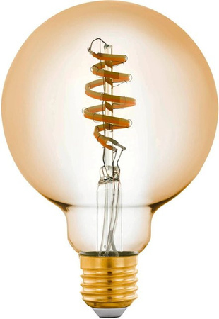 Eglo LED-Leuchtmittel Zigbee Amber E27 dimmbar, Glas transparent, Höhe: 14 cm, Durchmesser: 9,5 cm