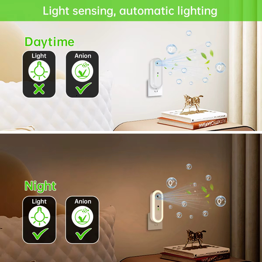 AMARYLLIS Intelligente Nachtbeleuchtung in Weiß mit Touch-Funktion und Dämmerungssensor für Kinderzimmer, Schlafzimmer und Flur - Bild 4