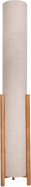 Näve Leuchten Stehlampe Matilda aus Holz und Leinen in Natur/Beige, B/T/H: 22 x 22 x 110 cm - Bild 1