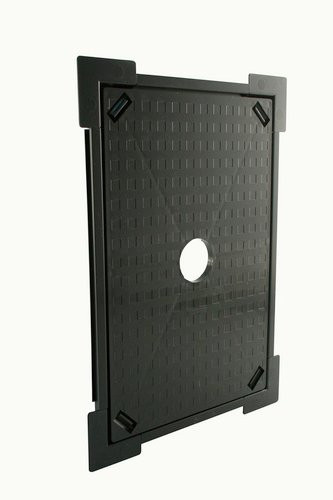 Marley Fliesenrahmen aus Kunststoff in Schwarz, B: 23,9 cm, L: 34,1 cm - Bild 1