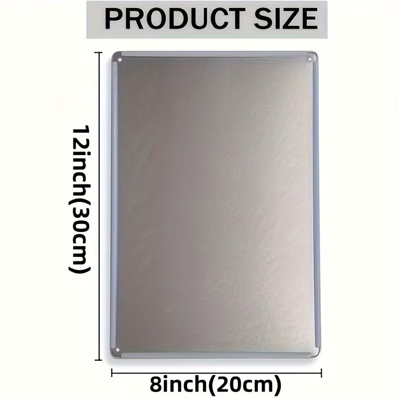 CIFBUY 2D-Flachmetallschild Vintage-Wanddekoration Tropisches Strandmädchen in Multicolour - Bild 2