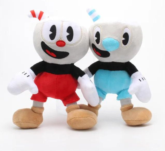 Cuphead Mugman Plüschtier, 2-teiliges Set, ab 14 Jahren - Bild 1