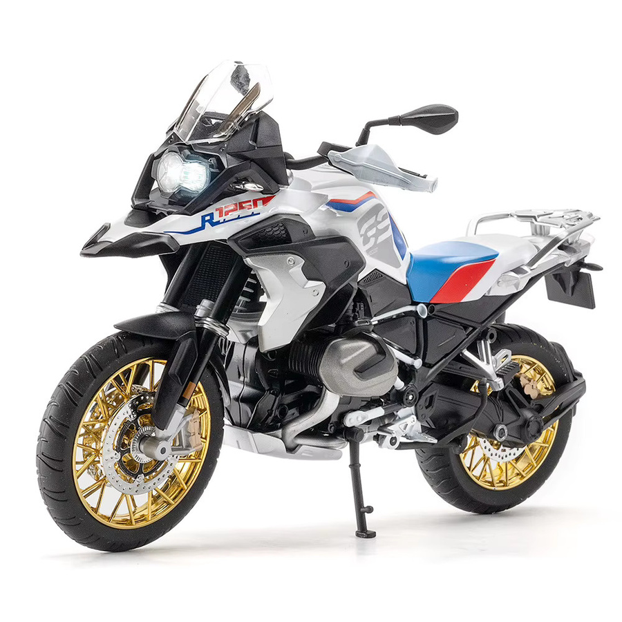 RMZ city R1250 GS RR1000 Motorrad Modell Spielzeug, 1:9, Metall, Weiß, Bunt / Mehrfarbig - Bild 6