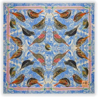 Codello Square Organic Cotton Birds, Unisex, 130x130cm - Bild 1