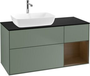 V&B Waschtischunterschrank Finion Wandbeleuchtung in Lackoptik, Breite: 120 cm, Tiefe: 50,1 cm, Höhe: 50,1 cm - Bild 1