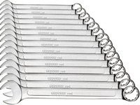 Gedore Ringmaulschlüssel-Satz aus Chrom-Vanadium, 15-teilig, Silber - Bild 1