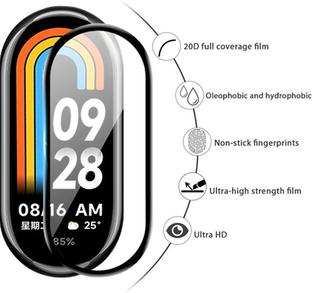 Xiaomi Vollbildschutz PMMA, Schwarz, Transparent, Unisex - Bild 1