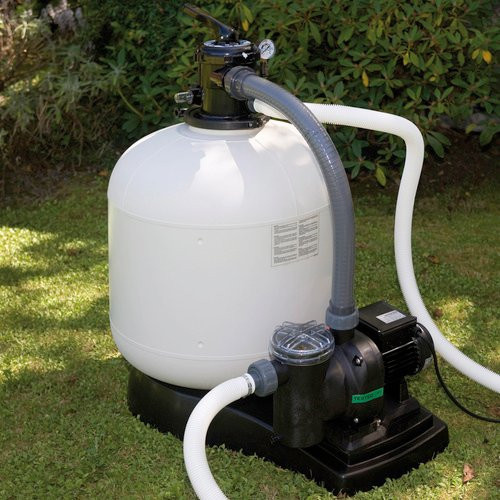 GRE Sandfilteranlage Monoblock in Weiss mit einer maximalen Durchflussmenge von 8,5 m³/h - Bild 1