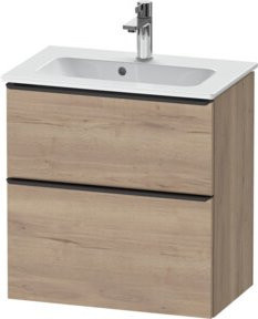 Duravit Waschtischunterschrank D-Neo Compact, wandhängend, Weiß Matt, B: 61,0 cm, T: 37,2 cm, H: 62,5 cm - Bild 1