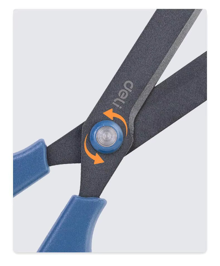 Deli Profi-Schere mit ergonomischem Griff und Antihaft-Beschichtung in Schwarz - Bild 3