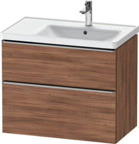 Duravit Waschtischunterschrank D-Neo in Braun, Wandhängend, B: 78,4 cm, T: 45,2 cm, H: 62,5 cm - Bild 1