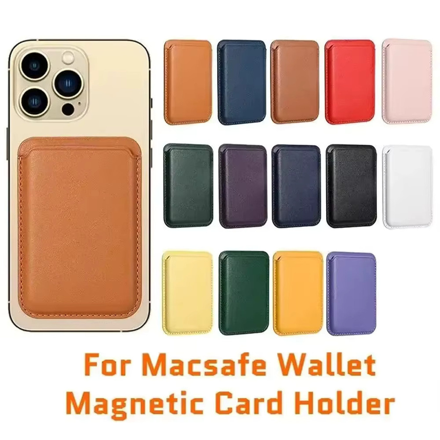 Magnetische Leder-Brieftaschenhülle mit Kartenhalter für MagSafe kompatibel mit iPhone 17 16 15 14 13 12 Pro Max und Samsung S26 S25 Ultra S24 Plus in Grün - Bild 5
