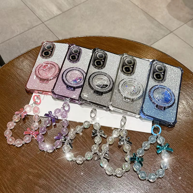 Schutzhülle mit Lanyard für Realme C67 C51S C75 C55 C51 C53 C71 C65 C61 in Pink - Bild 4