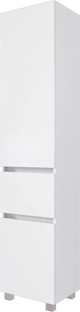 Held Möbel Bad-Hochschrank Verona in Matt Weiß mit Soft-Close-Türen, B/T/H: 40 x 35 x 180 cm - Bild 1
