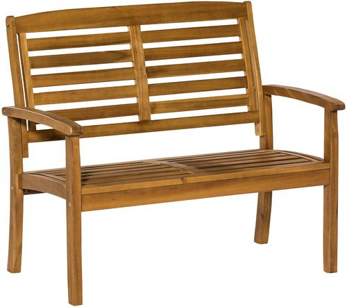 MERXX Gartenbank Paraiba 2-Sitzer aus Akazienholz in Braun, B/H/T: 110 x 92 x 62 cm - Bild 1