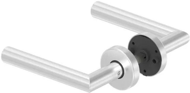 FeNau Türdrücker aus Edelstahl in Silber, gebürstet, mit 8mm Drückerstift - Bild 1