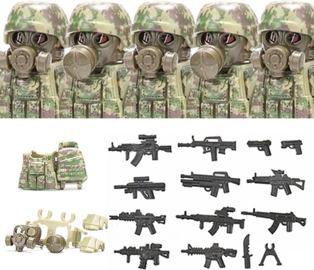 Semalam Militärsoldat Ukrainische Biochemische Spezialeinheiten, Bausteine Armee-Figuren - Bild 1