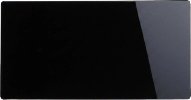 Relaxdays Magnettafel aus Glas und Metall in Schwarz, magnetisch beschreibbar, Breite: 40 cm, Höhe: 20 cm - Bild 1