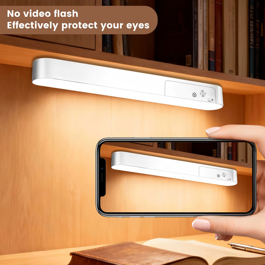 XUNATA Magnetische LED Schrankleuchte in Weiß mit USB-Anschluss, dimmbar und mit 3 Farbmodi für Schreibtisch, Kleiderschrank oder Nachtlicht, B/T/H: 28,0 x 2,8 x 1,0 cm - Bild 2