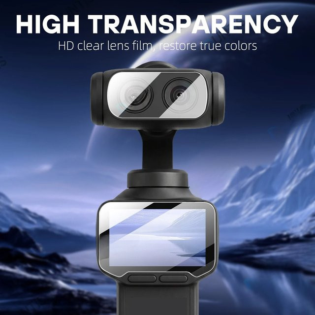 Insta360 Luna Ultra Pro Schutzfolie aus 9H gehärtetem Glas für Bildschirm und Objektiv in Transparent - Bild 1