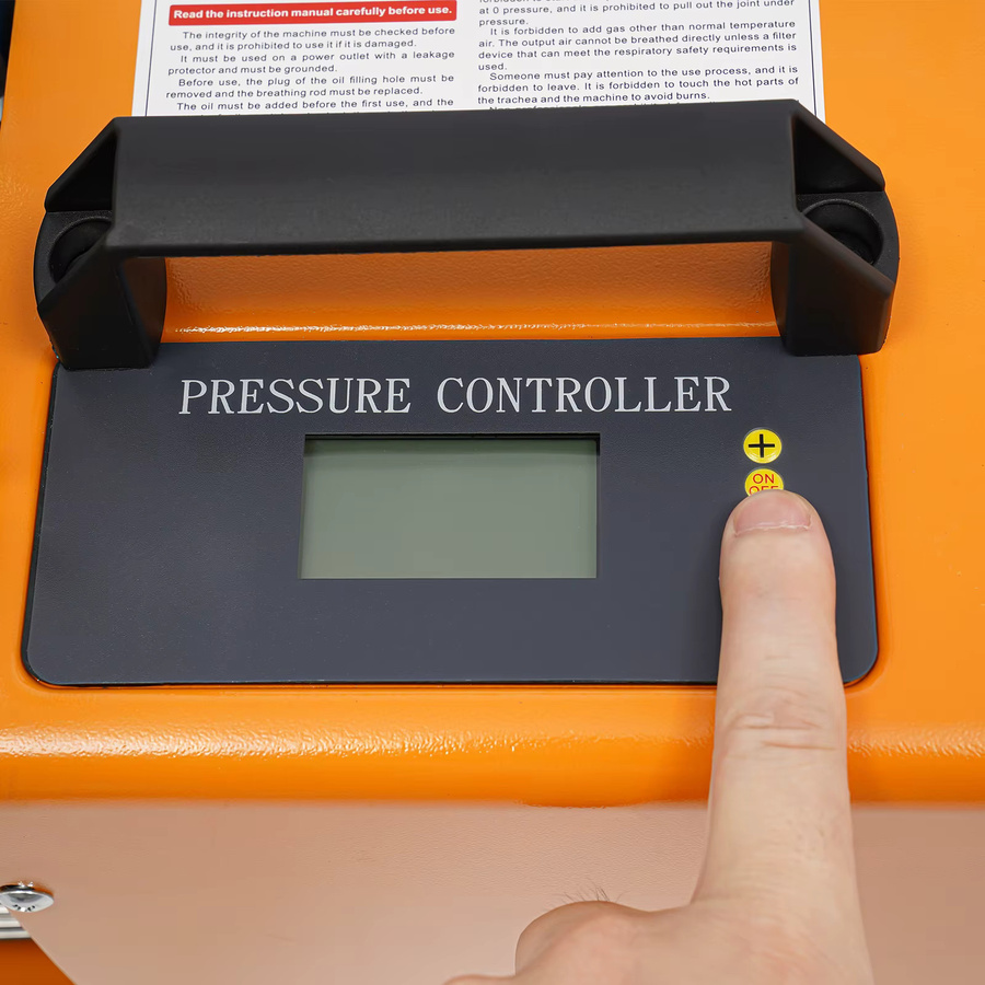 CNCEST Tragbarer PCP-Luftkompressor in Orange mit 1,8 kW und 2800 U/min für industrielle Pipeline-Tests - Bild 5