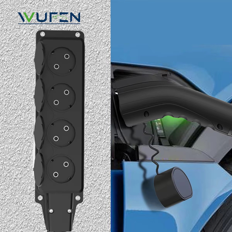 WUFEN V2L Kabel Entladestecker für EV Ladegerät GBT 16A mit EU Adapter in Schwarz - Bild 3