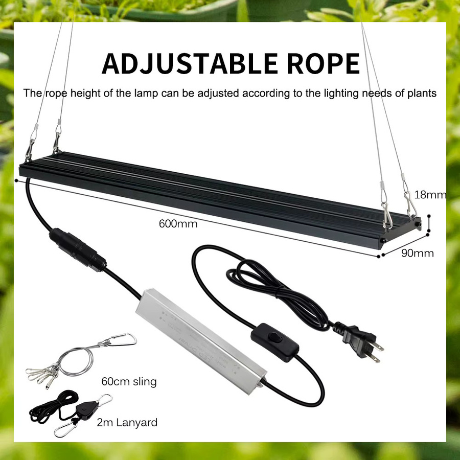 Hunta Vollspektrum LED Pflanzenlampe 85W LM281B in Schwarz für Indoor Gewächshaus, Hydroponik und Blumen - Bild 5